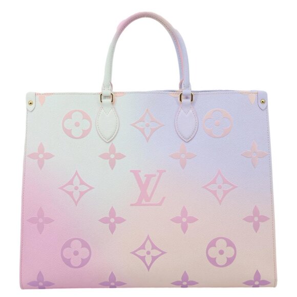Louis Vuitton Onthego GM Monogram Giant Canvas Tote Bag Sunrise Pastel - Picture 4 of 13